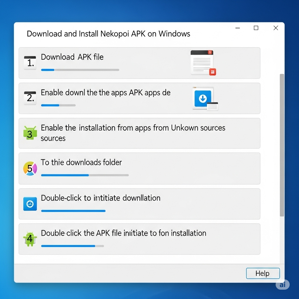Install Nekopoi APK on Windows