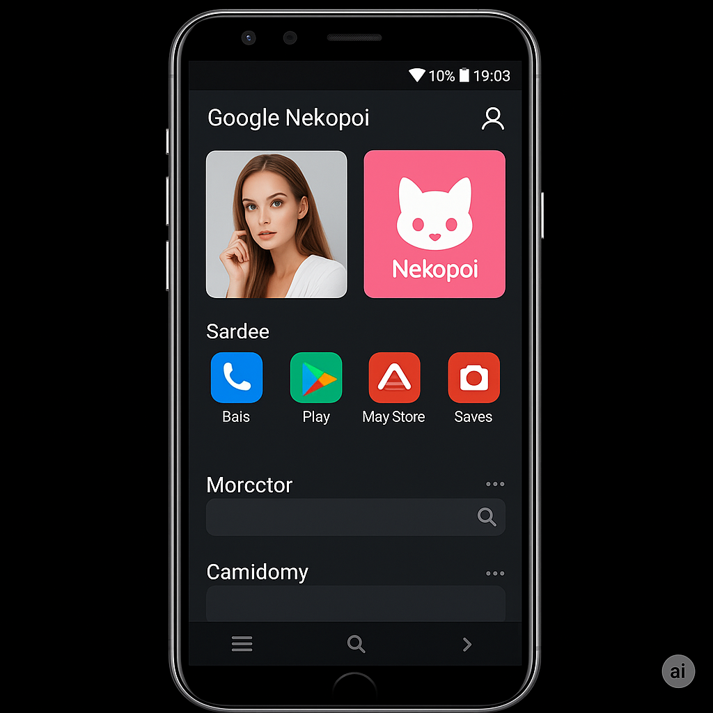 Nekopoi app interface